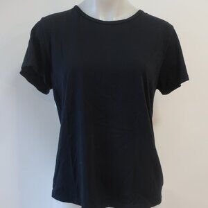 NWT Womens Christina Lehr Black T-Shirt Size 3/L